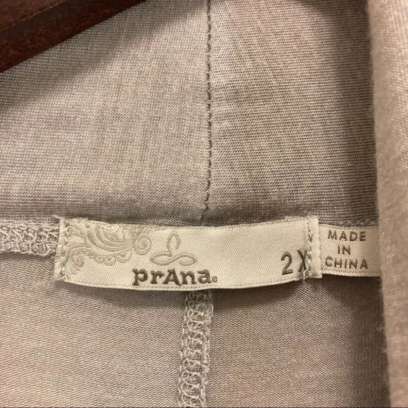 PRANA Sz 2 X Ecru Soft Top Cardigan  w/ Pockets - Picture 5 of 5